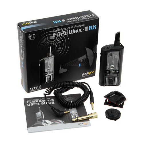 SMDV Flash Wave-3 Professional Flash Trigger & Release - 2.4GHz 16-Channel Digital Radio Remote for Studio Strobe, Flash and Camera