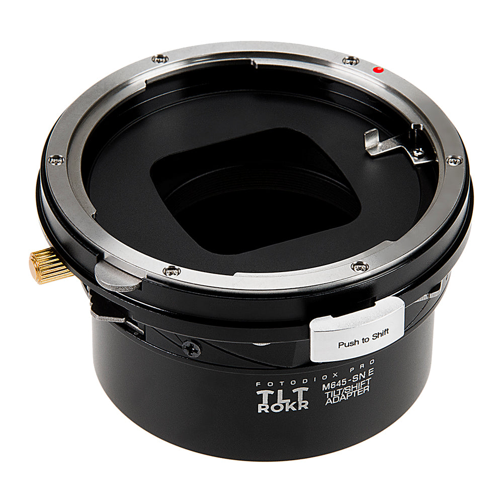 Fotodiox Pro TLT ROKR - Tilt / Shift Lens Mount Adapter for Mamiya 645 (M645) Mount Lenses to Sony Alpha E-Mount Mirrorless Camera Body