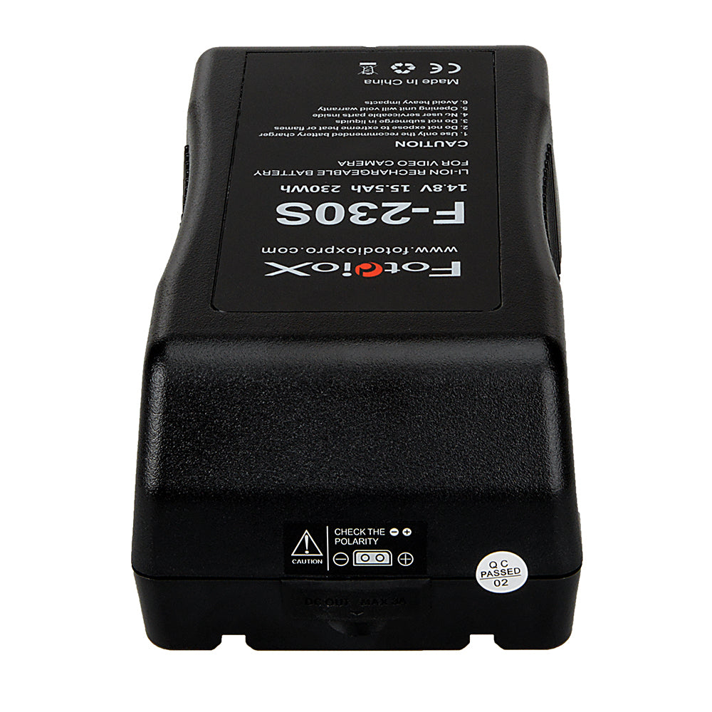 Fotodiox 14.8V 230Wh Li-Ion V-Mount Battery for Fotodiox Pro, FlapJack & Factor Series LED Lights - Replaces Sony BP-GL65 and BPL-60 Battery