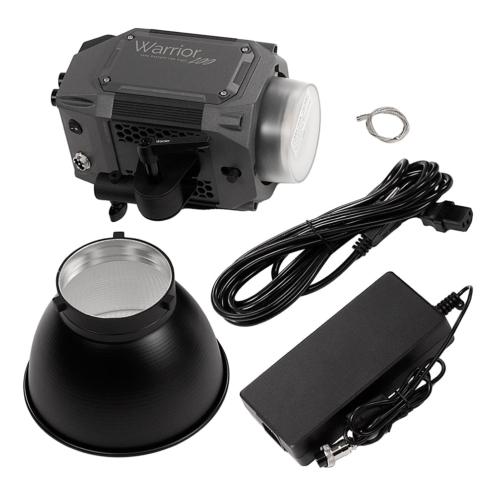 Fotodiox Pro Warrior 200D Daylight LED Light - High-Intensity 200W Daylight Color (5600k) LED Light, 5600k Light for Still and Video